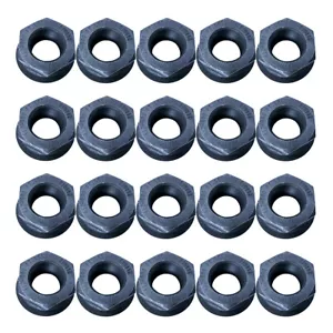 50 Two Piece Flanged M22x1.5 Wheel Nuts 33mm Hex Unimount Hub Piloted Semi Truck - Picture 1 of 7