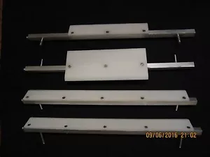 Set of scrapers with holders for MR11 and MRS11 ACME dough roller sheeter  - Picture 1 of 3