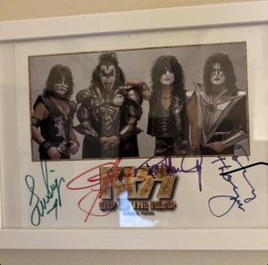 Kiss signed framed picture - Picture 1 of 1