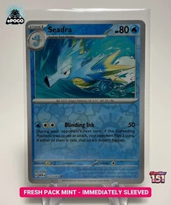 Seadra 117/165 Reverse Holo Pokemon TCG: 151 Pokémon Karte MINT HEUTE VERSAND 🌊 - Bild 1 von 2