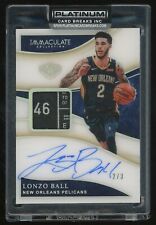 2019-20 Immaculate Collection Lonzo Ball Laundry Tag Patch AUTO Jersey# 2/3