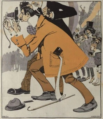 Impresión de ilustración literaria Art Nouveau austriaca de fotógrafos Franz Wacik 1906 Foto 1 de 2