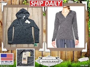 Genuine Under Armour Heat Gear Loose Henley Hoodie Sweatshirt Top Small S Women - Picture 1 of 11