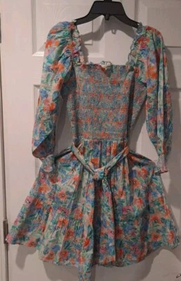 Shoshanna 100 % Cotton Floral Dress Size 0 - Image 1 of 4