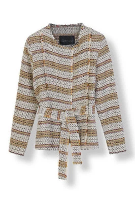 CHAQUETA BLAZER NUEVA CON ETIQUETAS $279 VERANO 2018 MODA DANESA STELLA NOVA VOVEN ASPECTO VINTAGE Foto 1 de 4