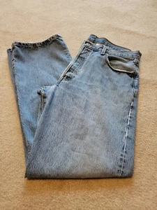 Jeans Levis 501 Red Tab Uomo 36x32 Vestibilità Originale Gamba Dritta Bottone Fly - Foto 1 di 8