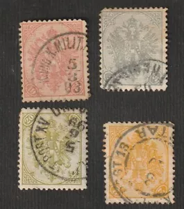 AUSTRIA, BOSNIA & HERZEGOVINA, 4 OLD STAMPS, USED, TYPES WERE NOT CHECKED - Imagen 1 de 1
