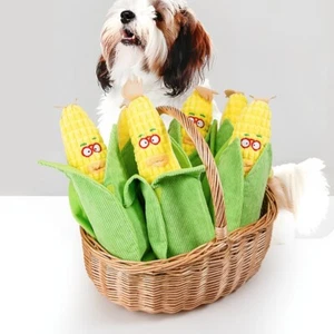 Corn-shaped hidden food sniffing toy, sound toy  hidden food plush toy - Bild 1 von 10