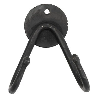 Soporte de espada de montaje en pared forjado a mano - Colgador de espada universal - Recubierto de negro Foto 1 de 4