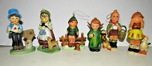 Hummel Kurt S Adler type ornament figurines vintage 6 ct - Picture 1 of 17