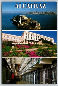 Alcatraz Prison Panorama President Trump Worst Criminals 1988 Postcard - Picture 1 of 4