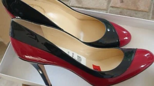 Emilio Pucci women shoes fuxia size 38 / 8 colorblock blue and purple pumps - Picture 1 of 7