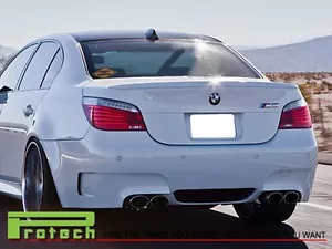 Painted OEM 300 White Tail Lip Spoiler Fits 04-10 BMW 528i 535i 550i M5 4Dr - Bild 1 von 1