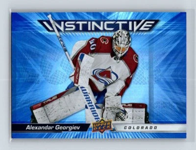 2023-24 UD Series 2 Instinctive  #IN-9 Alexandar Georgiev Colorado Avalanche - Image 1 of 2