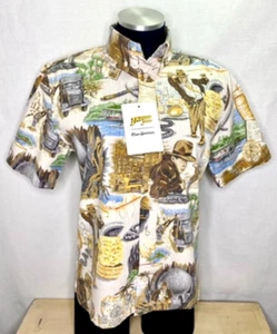 Reyn Spooner Shirt Beige XL Kids  Indiana Jones Harrison Ford Raiders of Ark - Picture 1 of 20