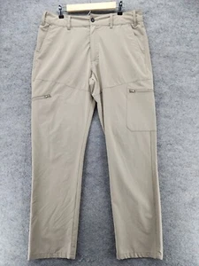 Magellan Outdoors Pants Mens 35 Classic Fit Moisture Wicking Cargo Beige - Picture 1 of 10