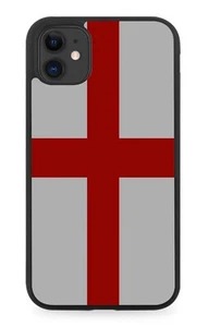 Dark St Georges Flagge Gummi Handyhülle Abdeckung England Englisches Kreuz rot B771 (174 - Bild 1 von 2
