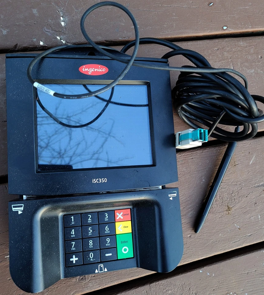 Ingenico iSC350 POS Debit Credit Card Chip Payment Terminal Signature & 12V USB - Image 1 of 1