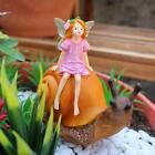 Resin Figurine Gift Snail Flower Fairy Statue For Flower Pot Bonsai Garden
