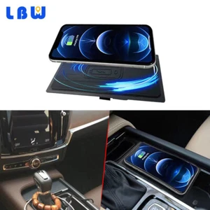 Fit For Volvo V60 S60 2020 2021 QI Wireless Car Phone Charger Fast Charging Mat - Foto 1 di 13