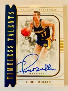 Chris Mullin 2022-23 Panini National Treasures Timeless Talents Auto /10 - Picture 1 of 1