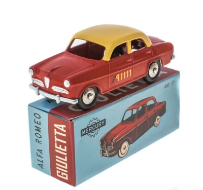 Alfa Romeo Giulietta Bern Taxi - 1/48 Mercury Hachette Voiture miniature MY010 - Photo 1/3