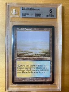 MTG Onslaught Flooded Strand Magic The Gathering BGS  6.5 9.5-9-9-5 EX-MT - Picture 1 of 2