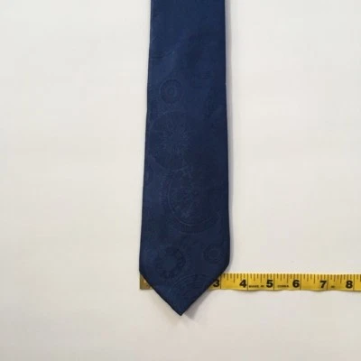 Corbata Fendi azul L 57" w 3.375" 100% seda hecha a mano en Italia corbata pa0867 Foto 1 de 4