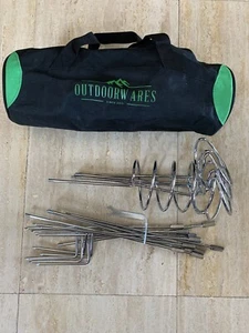 OutdoorWares Weinflasche Weinglas Standhalter Gestell höhenverstellbar - Bild 1 von 7