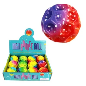 Bouncing Ball bunt mit Regenbogen Farben - ca. 7 cm Flummi Springball - Bild 1 von 5