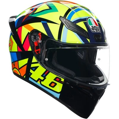 AGV Casco De Moto K1 Soleluna 2017 Talla S Sport Racing Integral Con Spoiler - Imagen 1 de 4