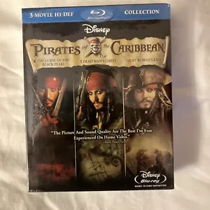 Pirates of the Caribbean 3-Movie Collection Trilogy (Blu-ray) Johnny Depp Disney - Picture 1 of 4