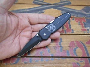 Klein Tools Pocket Knife Lockback Plain Edge Blade 44052BLK Japan - Picture 1 of 7
