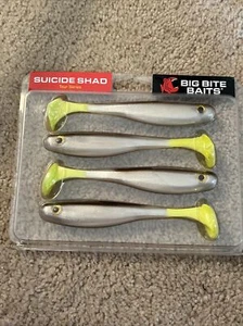 Big Bite Baits 5" Suicide Shad Huhn on a Bone Neu - Bild 1 von 5