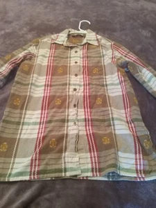 Krazy Kat Bluse Damen Größe S braun/weiß kariert mit LEBKUCHENMANN Vintage - Bild 1 von 21
