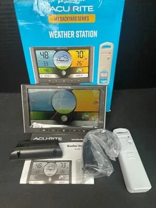 Acurite Black My Backyard Series Weather Station Digital Display Indoor/Outdoor - Picture 1 of 13