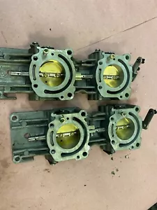 Evinrude Throttle Body 5005103 , 5005104 115hp 60 degree 2002 - 2006 carbureted - Picture 1 of 5
