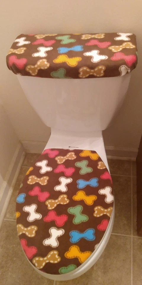 Комплект флисовых крышек для унитаза и майки для собак  - Изображение 1 из 1