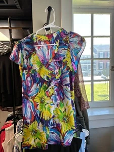 Top da donna Sunny Leigh Tropical senza maniche con cappuccio e maniche - Taglia XL - Foto 1 di 4