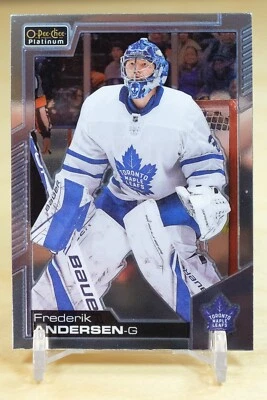 2020-21 Upper Deck OPC Platinum Base #46 Frederik Andersen - Toronto Maple Leafs - Image 1 of 2