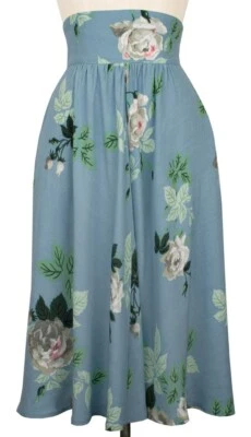 Falda Trashy Diva marca French Blue Roses años 40 talla 18 - alterada hasta la rodilla Foto 1 de 3