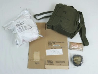 Original US Vietnam Gasmaske M17A1 mit Tasche + Karton Mask Protective Field M17 - Bild 1 von 4