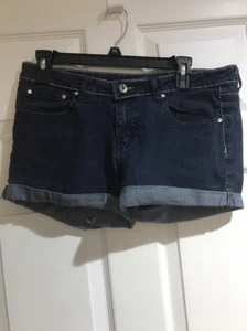 Touch Me Girls Size 14 Denim with Silver Studs Jean Shorts - Picture 1 of 7
