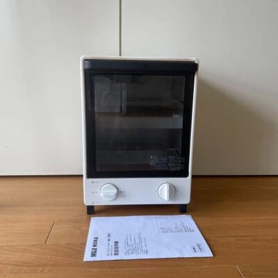 Muji Vertical Toaster Oven 2-Stage MJ-OTL10B 100V White 22.5x25x32.7cm New Japan - Image 1 of 4