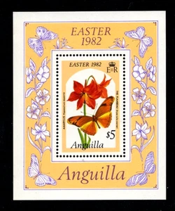 Anguilla 484 MNH Foglio Farfalla Fiori Bel Prezzo - Foto 1 di 1