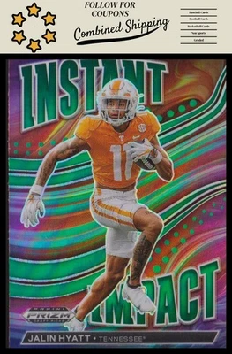 2023 Panini Prizm Draft Picks #II-12 Jalin Hyatt Instant Impact - Image 1 of 2