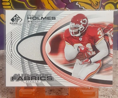 2004 SP Game Used Edition Authentic Fabric Priest Holmes GAME-USED JERSEY - Image 1 of 2