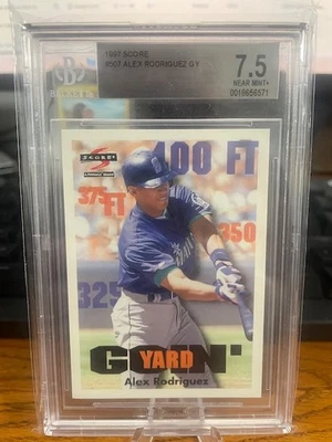 1997 Score #507 Alex Rodriguez GY BGS 7.5 - Image 1 of 2