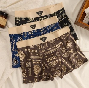 Paquete de 4 calzoncillos boxer de bambú transpirables que absorben la humedad para hombre ropa interior real - Imagen 1 de 4