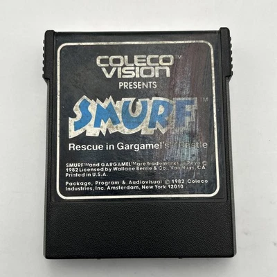 Smurf: Rescue in Gargamel's Castle (Colecovision, 1982) Cart Only Retro Gaming - Image 1 of 4